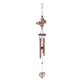 BUTTERFLY AND HEART WIND CHIMES